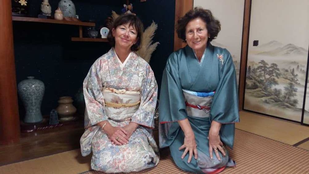 Anne et Chantal en parfaites japonaises - Voyage Japaventura Octobre 2018