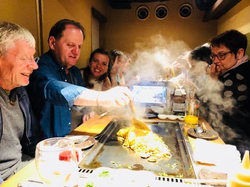 Yakisoba dinner in Kyoto