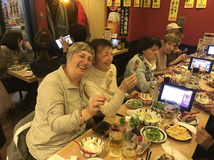 Yakitori dinner in Tokyo