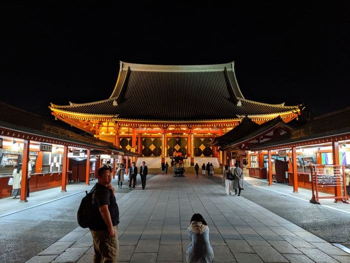 Sensoji Temple by night