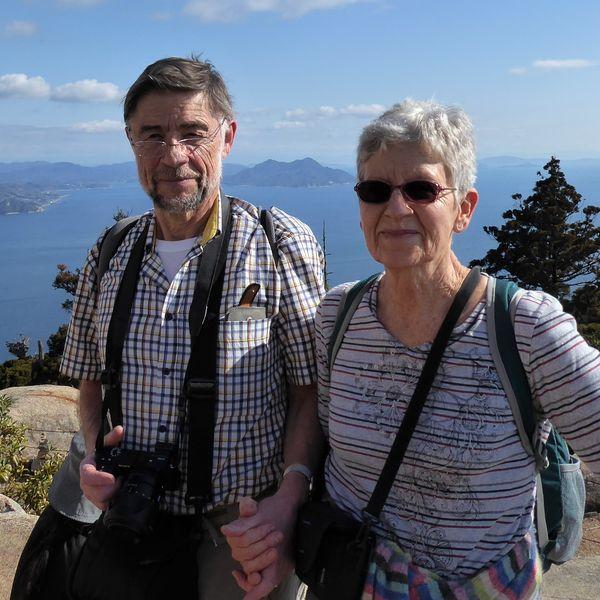 Bernard et Jocelyne Courcier au Mont Misen