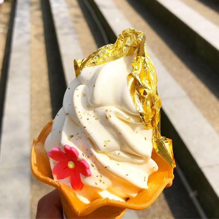 Golden Ice Cream in Kanazawa