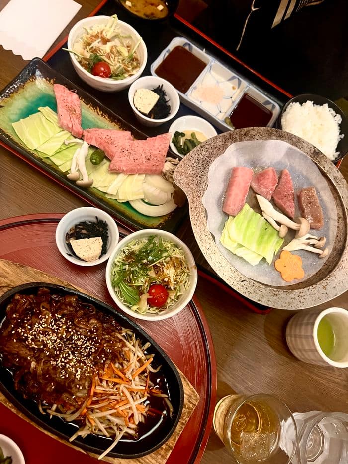 Hida beef dinner 2