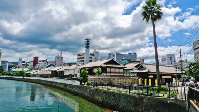 Dejima district in Nagasaki