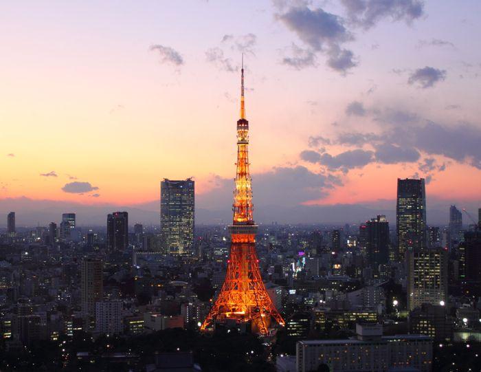 Tokyo tower by night