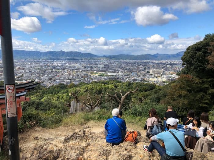 Aussicht von Fushimi inari