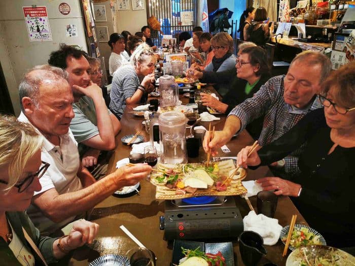 Repas local à osaka