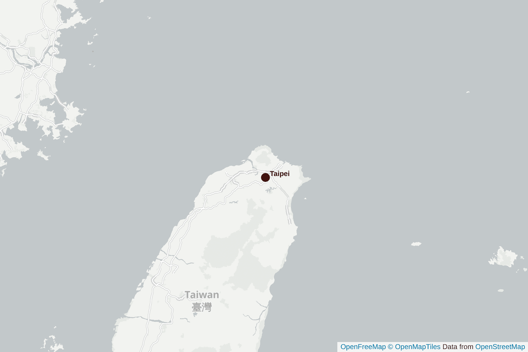 Carte de Taipei