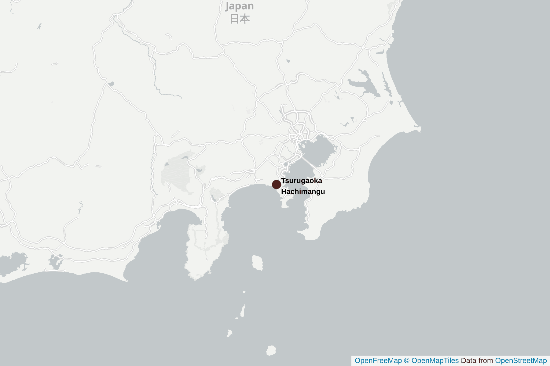 Carte de Tsurugaoka Hachimangu