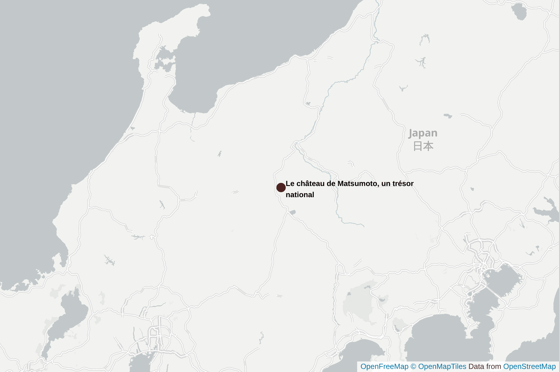 Carte de Le château de Matsumoto, un trésor national