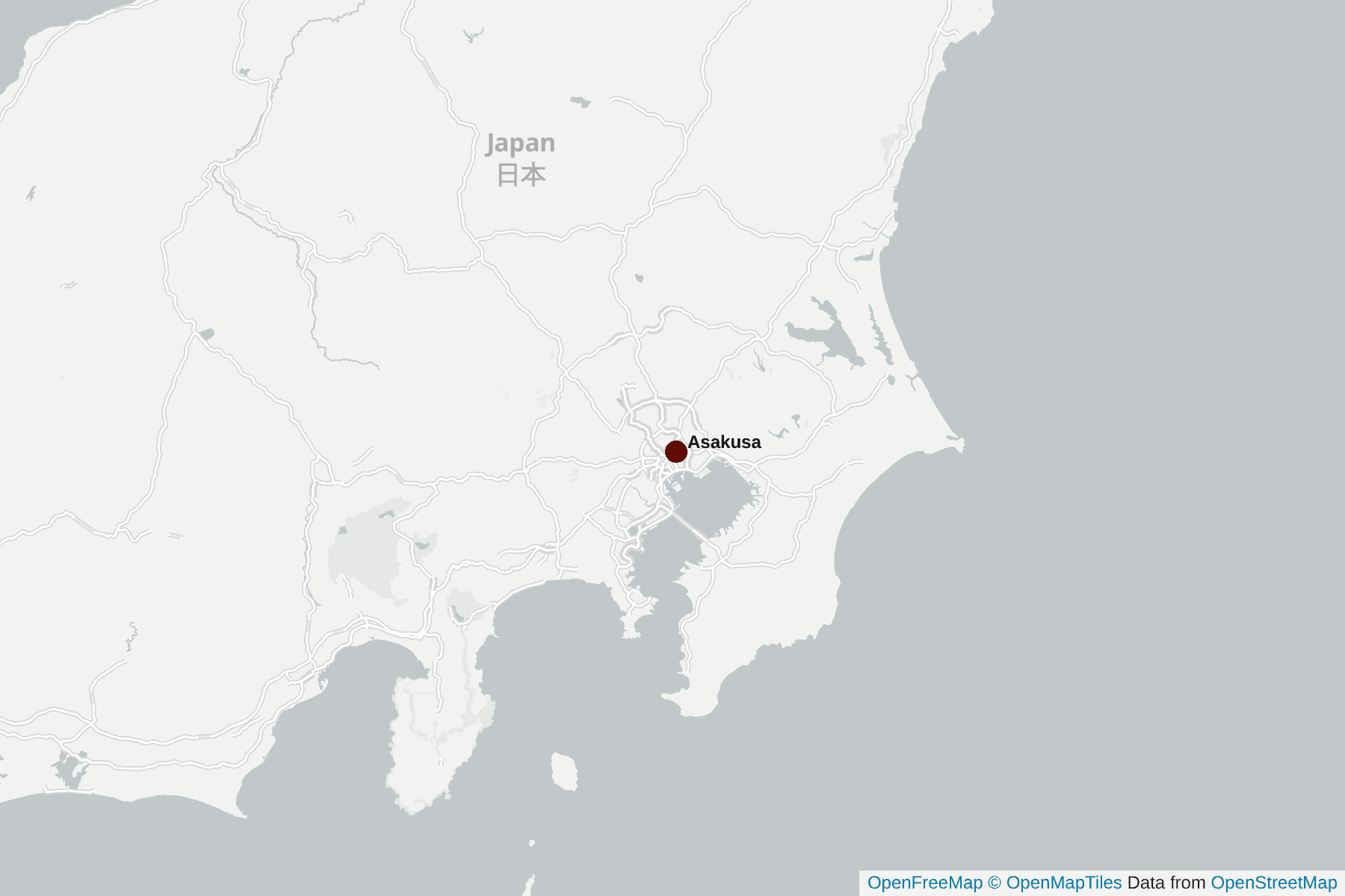 Carte de Asakusa