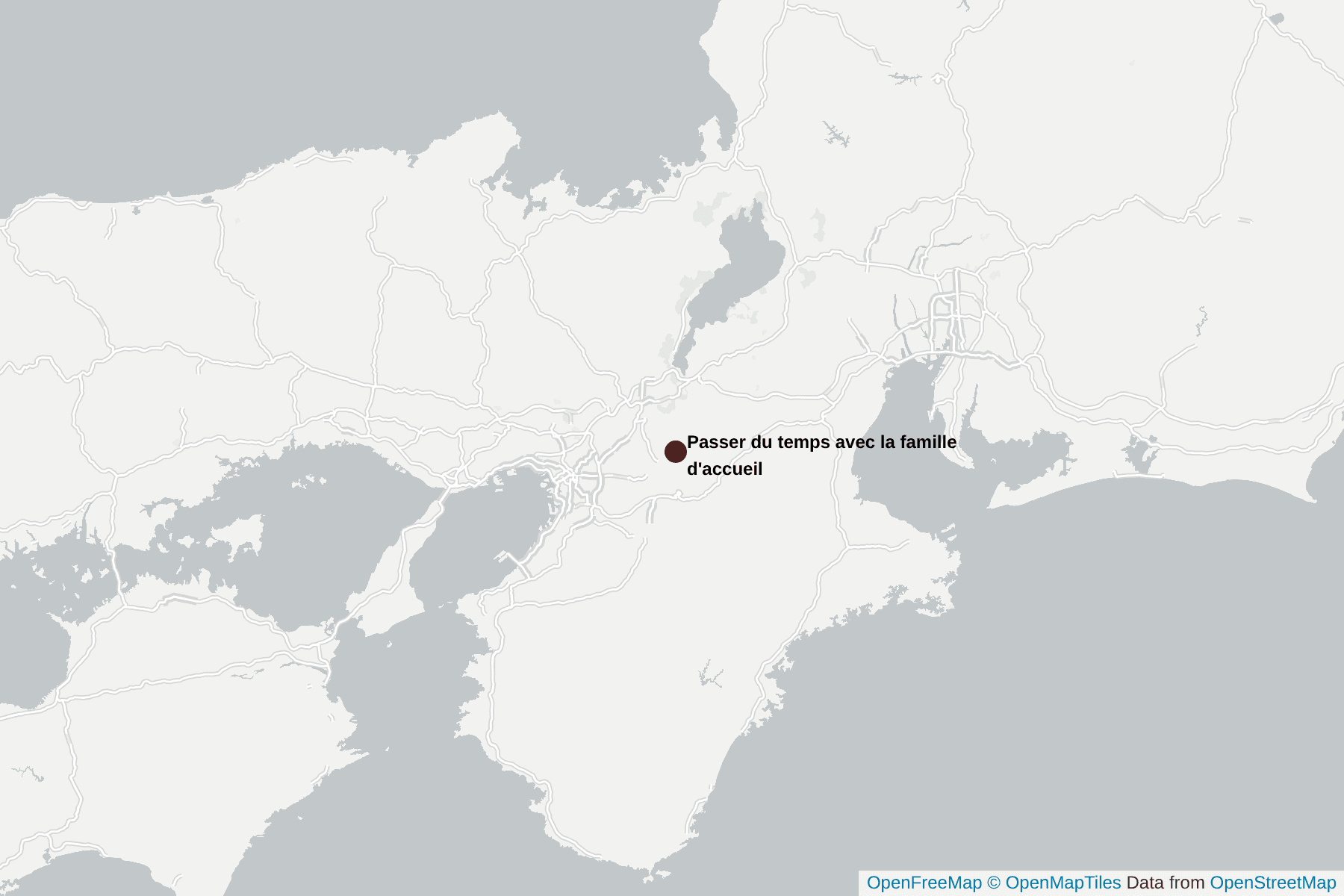 Carte de Passer du temps avec la famille d'accueil