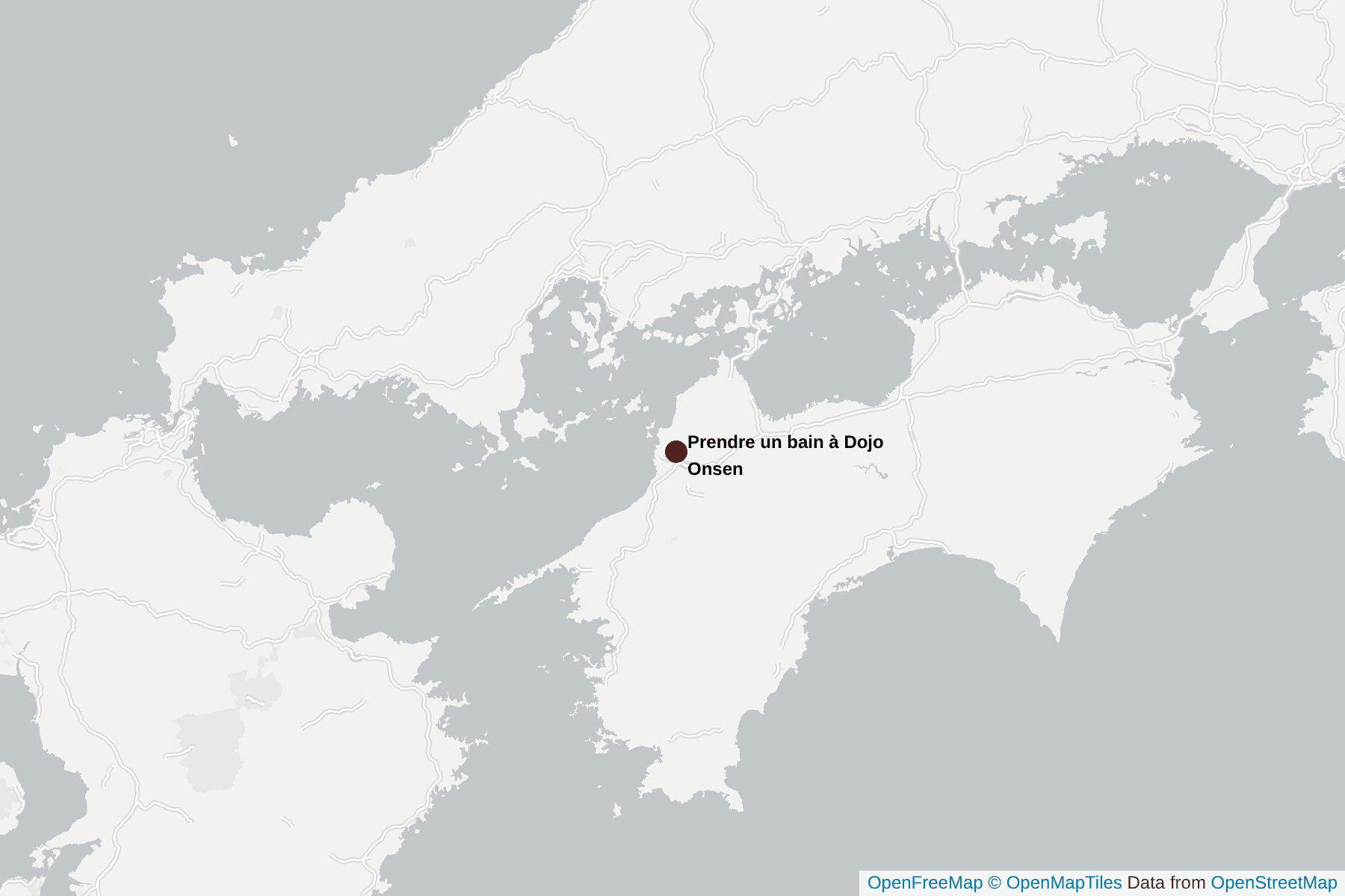 Carte de Prendre un bain à Dojo Onsen