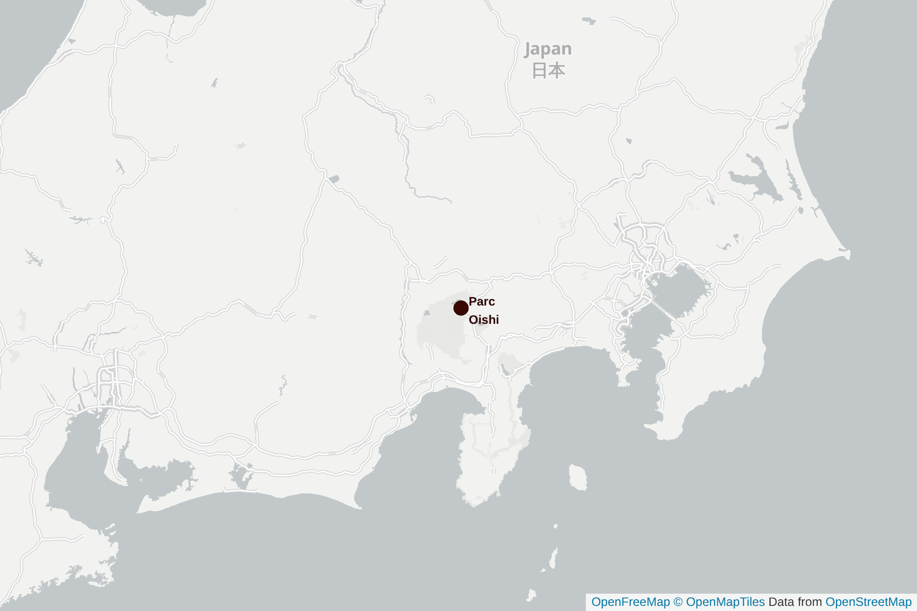 Carte de Parc Oishi